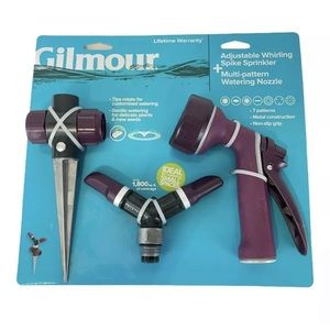 Gilmour Adjustable Whirling Sprinkler And Watering Nozzle Combo